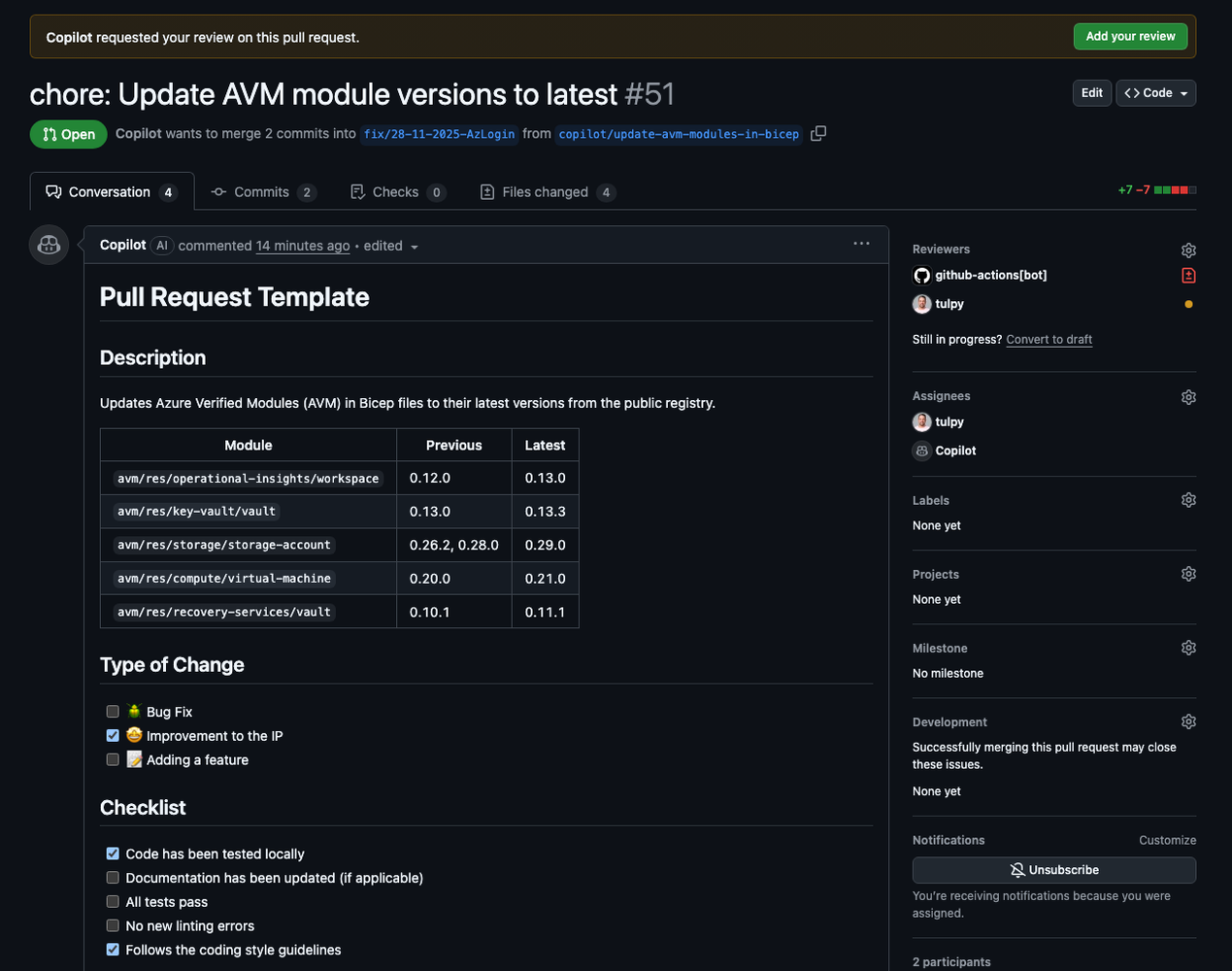 GitHub Pull Request