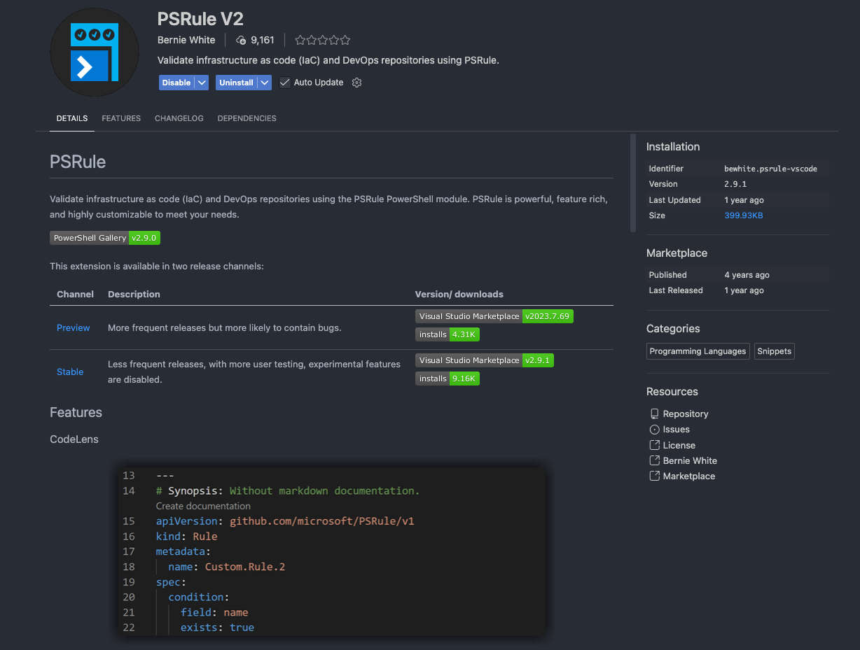 PSRule for Azure