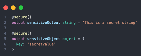 Secure Outputs