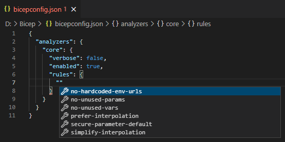 Bicepconfig