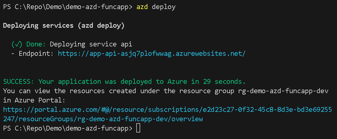 Deploy application code