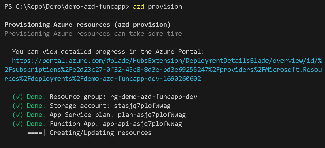Provision new resources