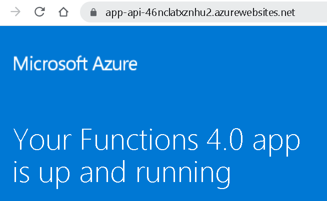 UAT Function App response