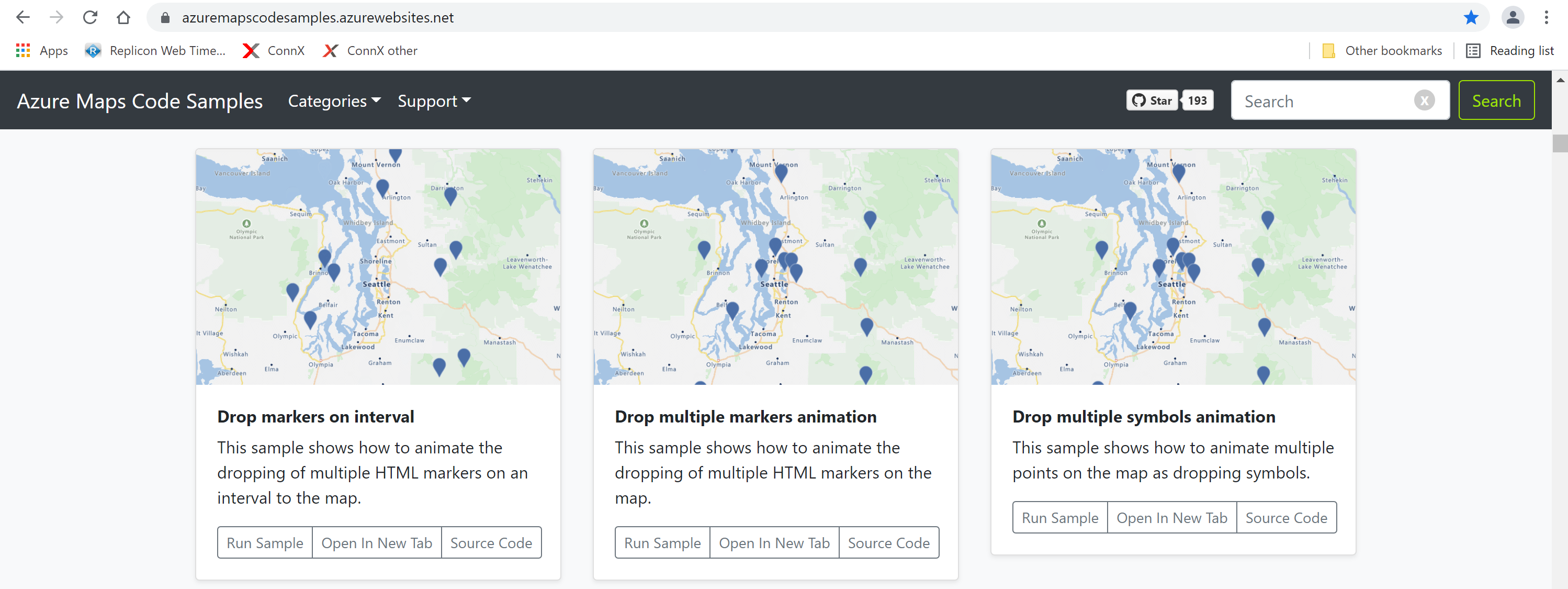 Azure Maps code samples Azure Maps code samples