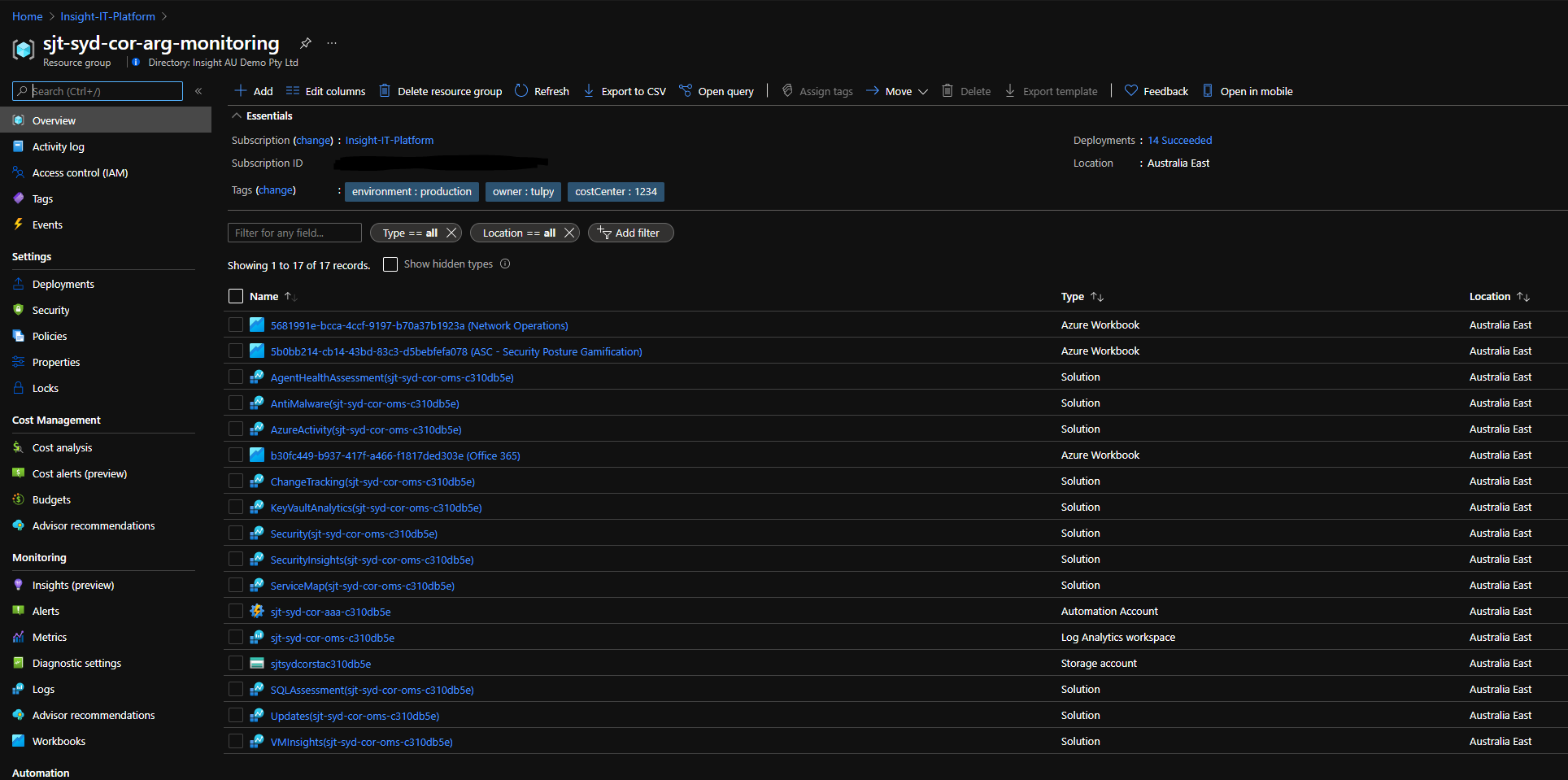 Insight Azure Foundations Monitoring Insight Azure Foundations Monitoring
